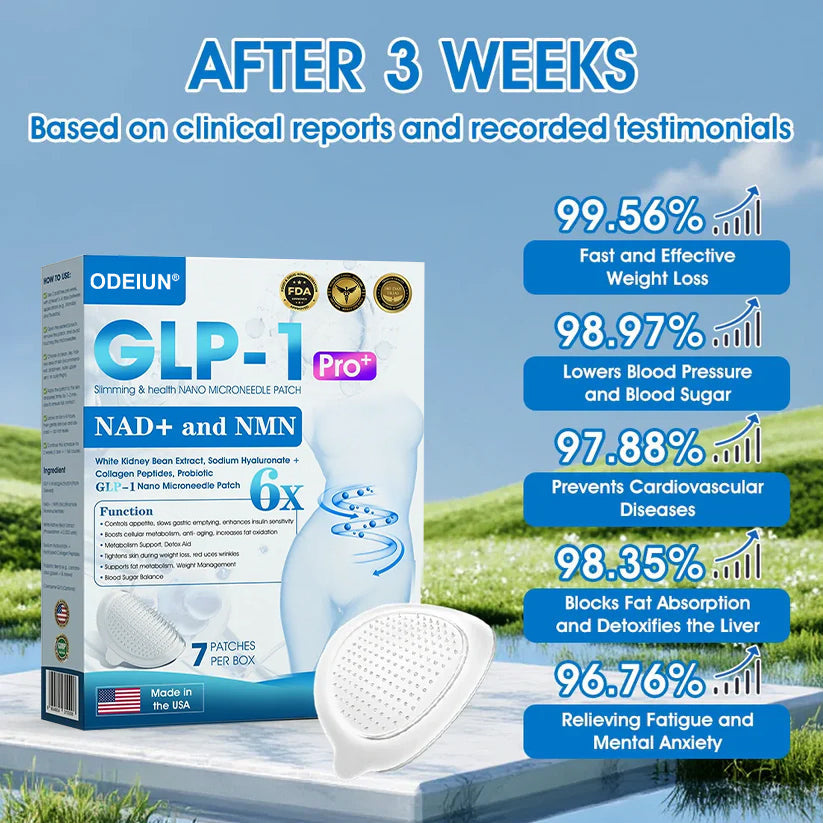 【Flash Sale🥇】ODEIUN® GLP-1 & NAD+ Slimming & health NANO MICRONEEDLE PATCH🇺🇸(Zero Pain. 24/7 Release | Lose 20lbs FAST | 90% Sugar Drop | )👨⚕️
