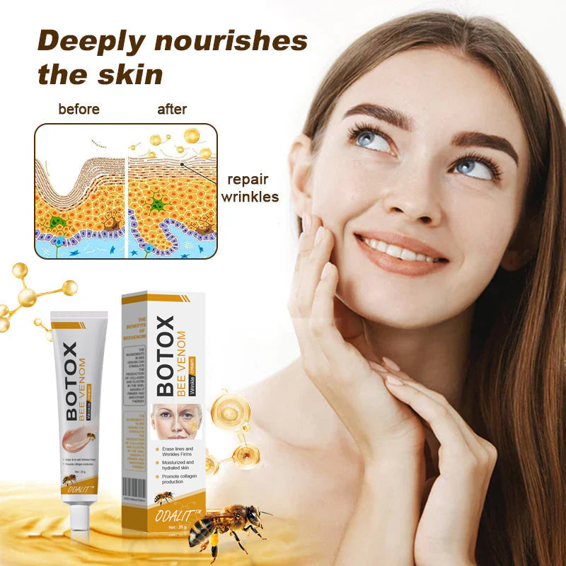 (Made and Shipped from USA) 🧑⚕️ODALIT™ Botox Bee Venom Wrinkle Removal Cream- LAST DAY 70% OFF🔥