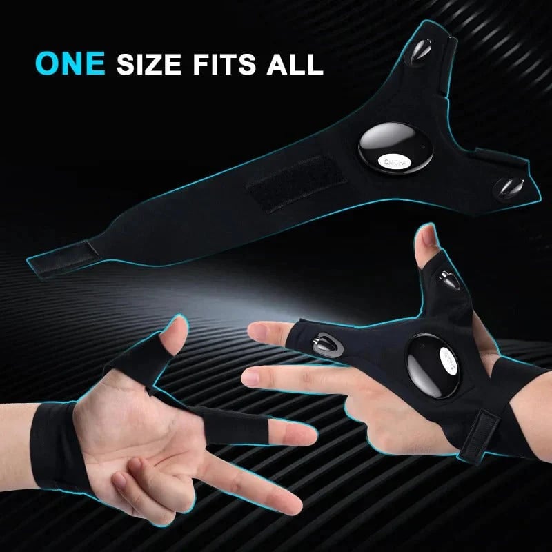 š„š„Hands-Free LED Half Finger Gloves
