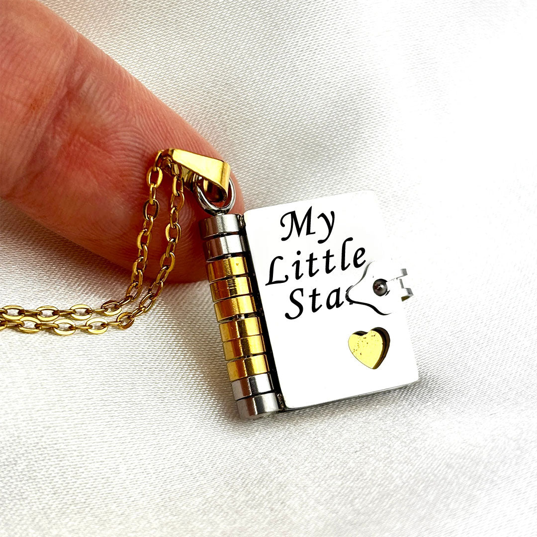 For Daughter/Son❤️ - My Little Star Book Necklace