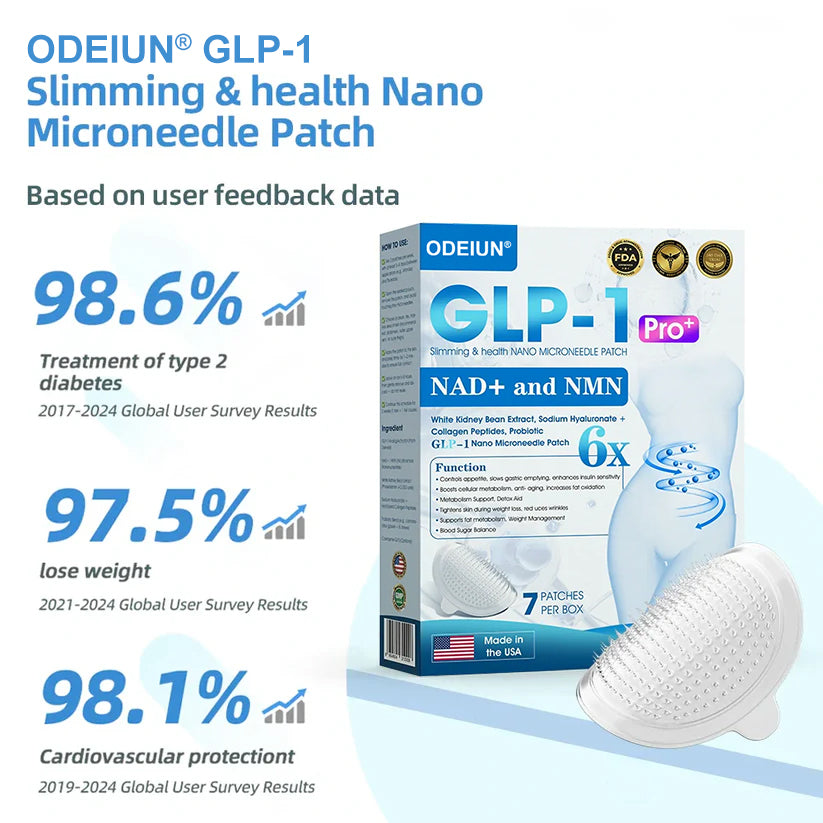 【Flash Sale🥇】ODEIUN® GLP-1 & NAD+ Slimming & health NANO MICRONEEDLE PATCH🇺🇸(Zero Pain. 24/7 Release | Lose 20lbs FAST | 90% Sugar Drop | )👨⚕️