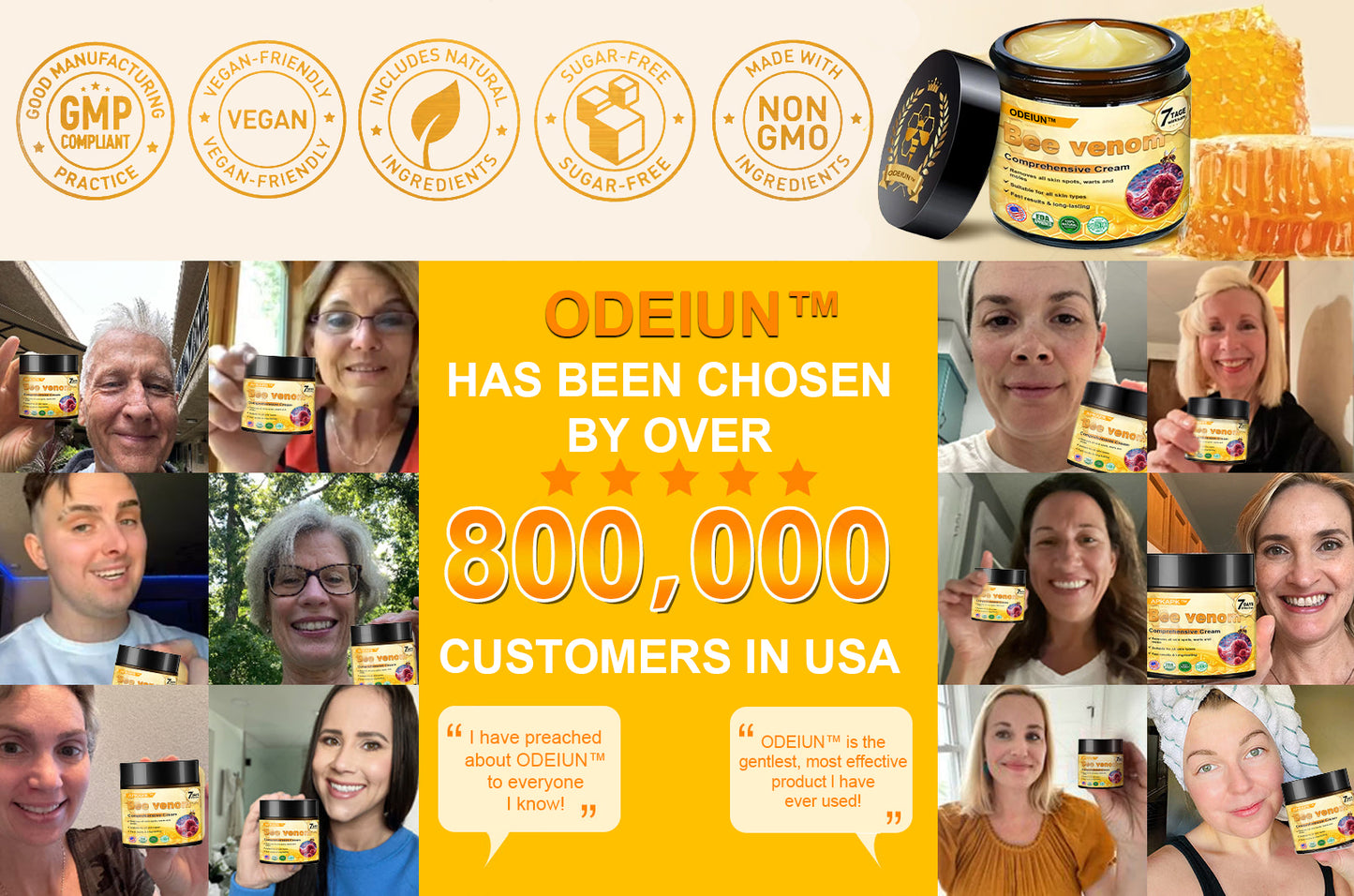 Made and Shipped from USA ✨ ODEIUN™ Bee venom Comprehensive Cream 🔥 LAST DAY 80% OFF 💎💎