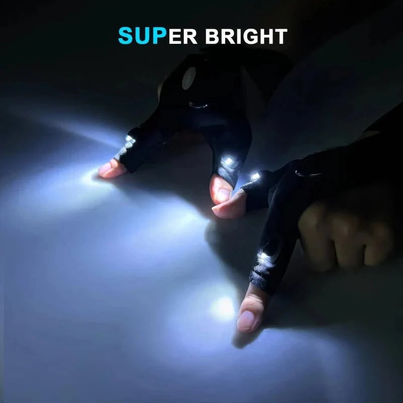 š„š„Hands-Free LED Half Finger Gloves