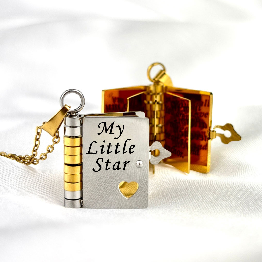 For Daughter/Son❤️ - My Little Star Book Necklace