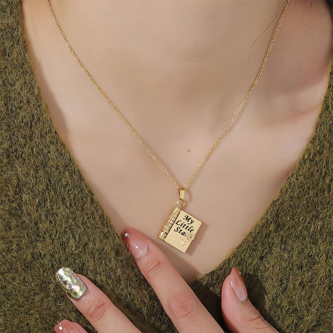 For Daughter/Son❤️ - My Little Star Book Necklace