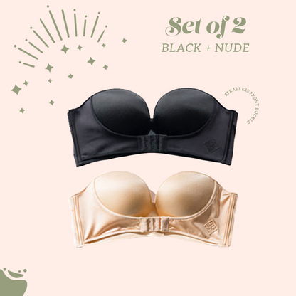 Strapless Front Buckle Lift Bra