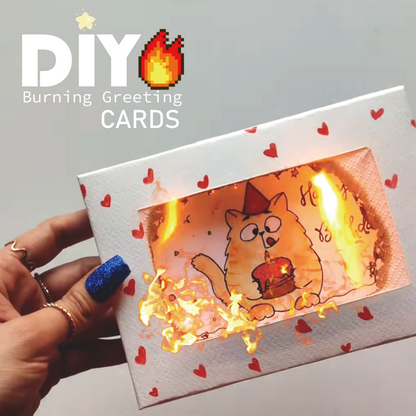 🌟DIY Burning Greeting Cards🔥