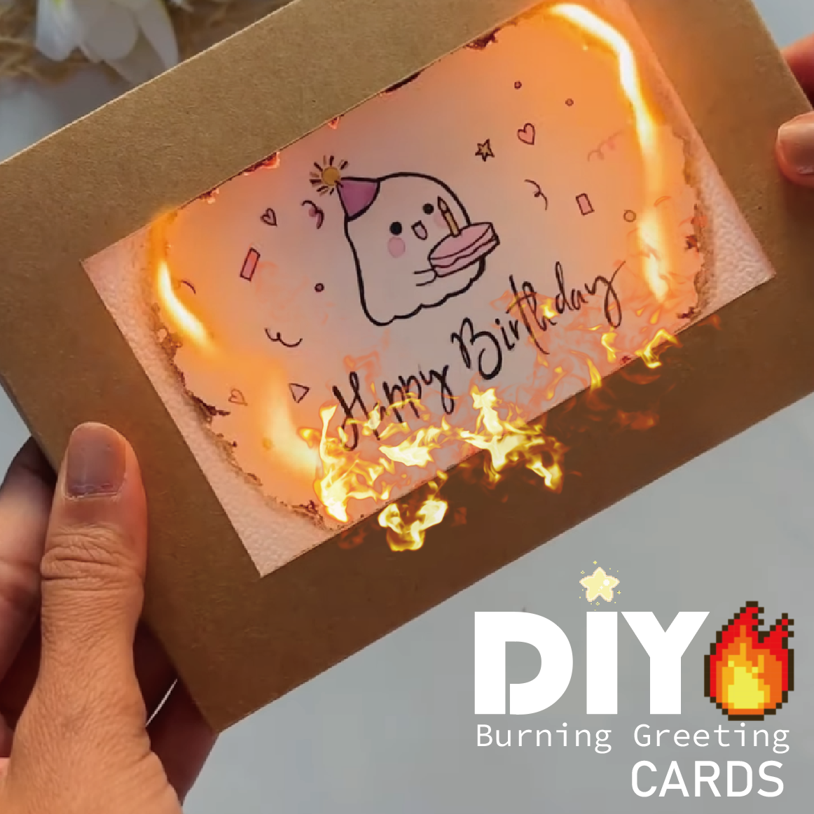 🌟DIY Burning Greeting Cards🔥