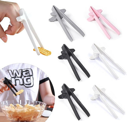 4 Pcs Finger Sticks for Gamers – Hands-Free Snack Chopsticks & Tongs