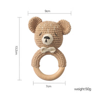 Crochet bear rattle