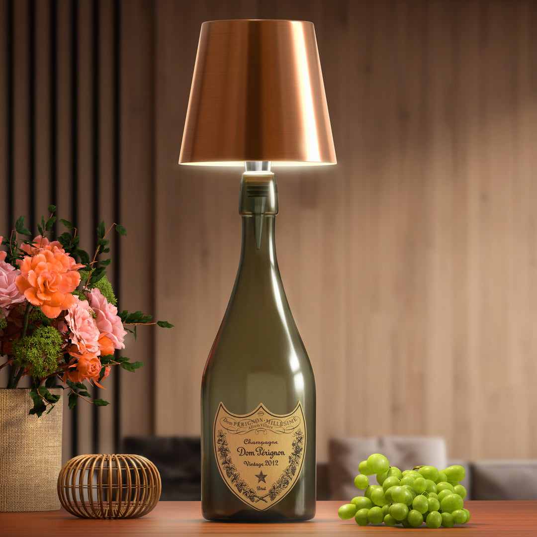 Wireless Bottle Lamp Shade