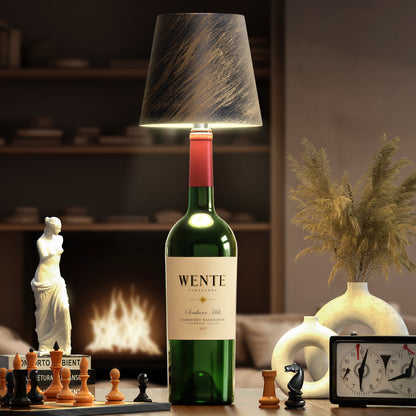 Wireless Bottle Lamp Shade