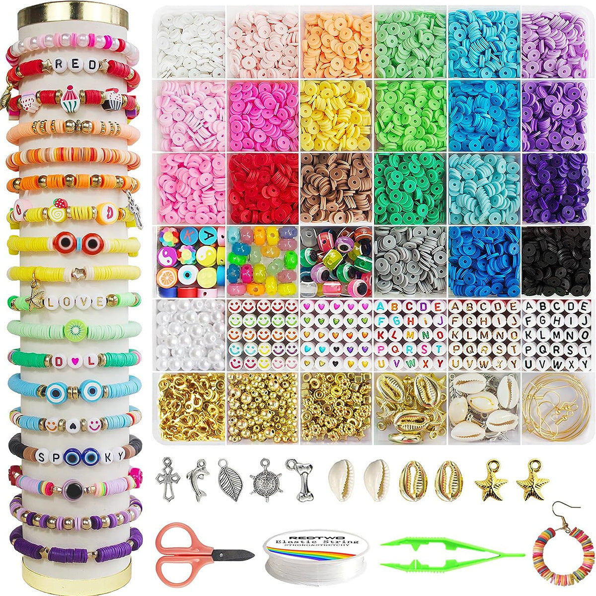 Clay DIY Beads Bracelet Making Kit