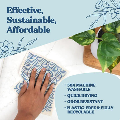 Swedish Dishcloths for Kitchen & Cleaning | 5 Pack🧼