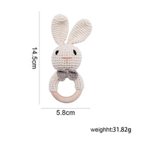 Crochet Beige Bunny Rattle